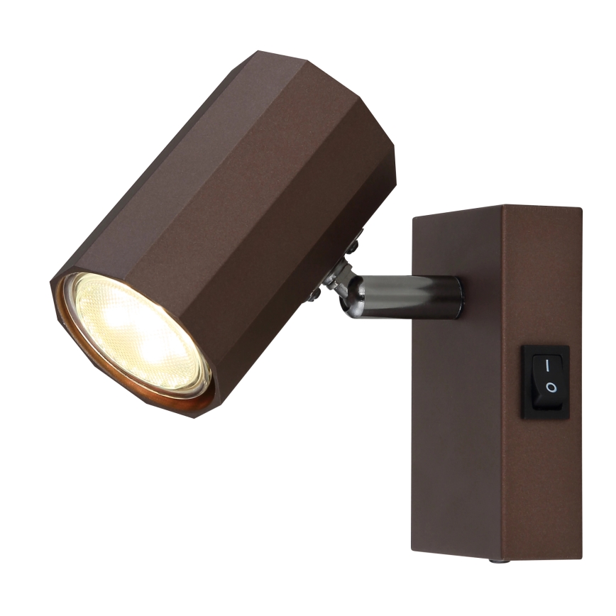 Globo - Wandstrahler 1xGU10/25W/230V braun
