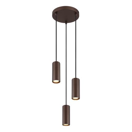 Globo - Hängeleuchte 3xGU10/25W/230V braun
