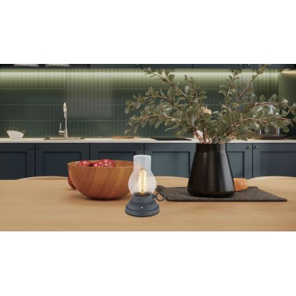 Globo - LED dimmbare wiederaufladbare Touch-Tischlampe LED/1W/3,7V 1200 mAh anthrazit