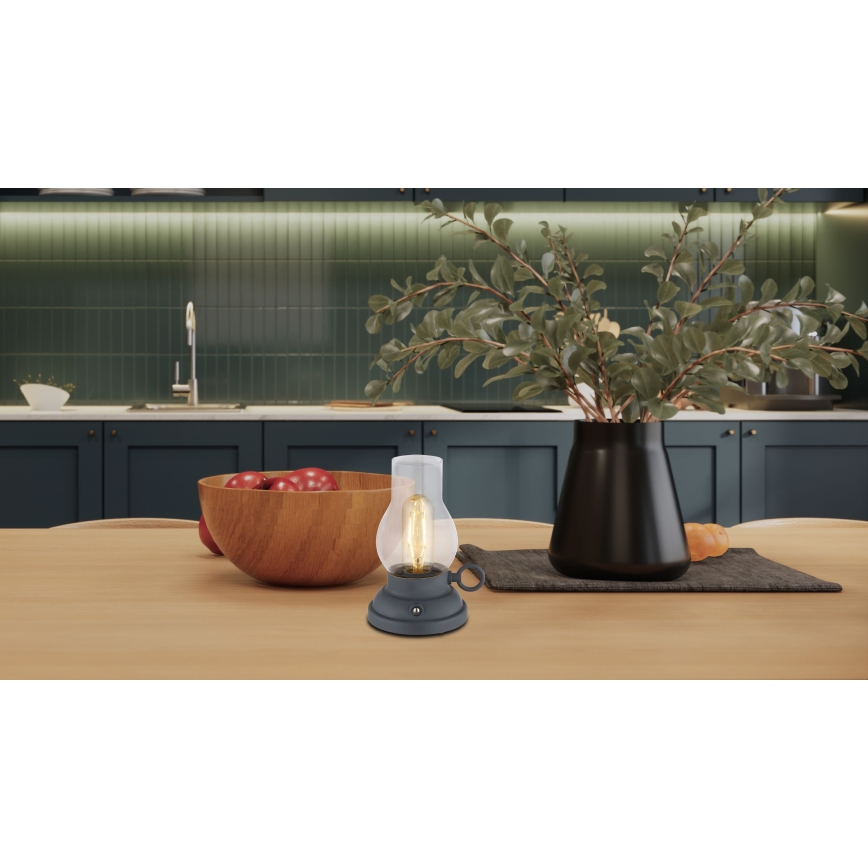 Globo - LED dimmbare wiederaufladbare Touch-Tischlampe LED/1W/3,7V 1200 mAh anthrazit