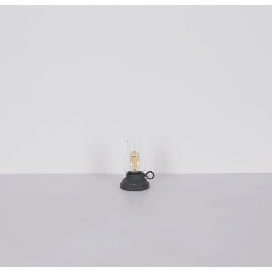 Globo - LED dimmbare wiederaufladbare Touch-Tischlampe LED/1W/3,7V 1200 mAh anthrazit