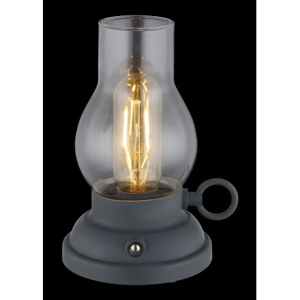 Globo - LED dimmbare wiederaufladbare Touch-Tischlampe LED/1W/3,7V 1200 mAh anthrazit