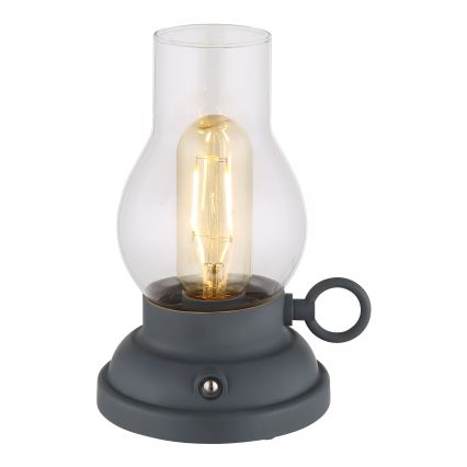 Globo - LED dimmbare wiederaufladbare Touch-Tischlampe LED/1W/3,7V 1200 mAh anthrazit