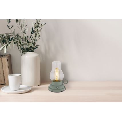 Globo - LED dimmbare wiederaufladbare Touch-Tischlampe LED/1W/3,7V 1200 mAh grün