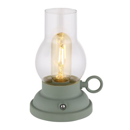 Globo - LED dimmbare wiederaufladbare Touch-Tischlampe LED/1W/3,7V 1200 mAh grün