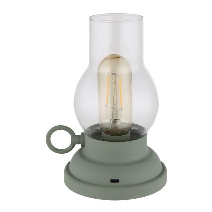 Globo - LED dimmbare wiederaufladbare Touch-Tischlampe LED/1W/3,7V 1200 mAh grün