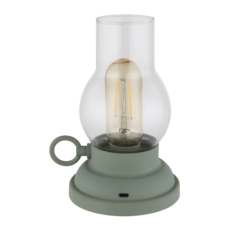 Globo - LED dimmbare wiederaufladbare Touch-Tischlampe LED/1W/3,7V 1200 mAh grün