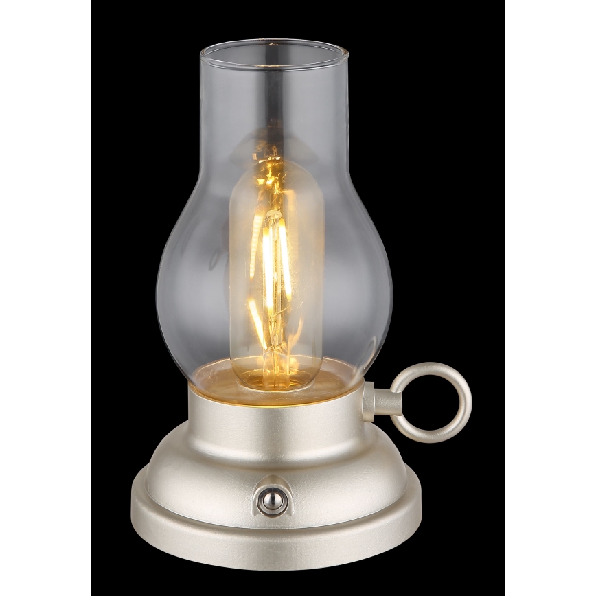 Globo - LED dimmbare wiederaufladbare Touch-Tischlampe LED/1W/3,7V 1200 mAh mattchrom