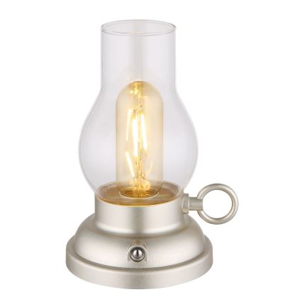 Globo - LED dimmbare wiederaufladbare Touch-Tischlampe LED/1W/3,7V 1200 mAh mattchrom