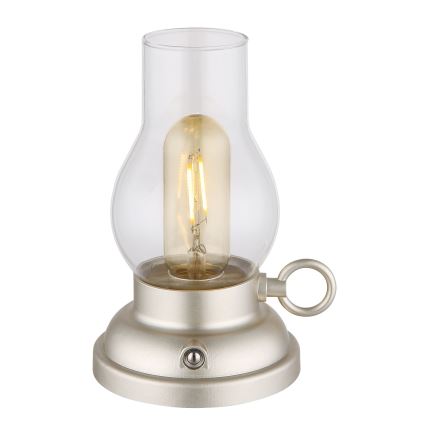 Globo - LED dimmbare wiederaufladbare Touch-Tischlampe LED/1W/3,7V 1200 mAh mattchrom