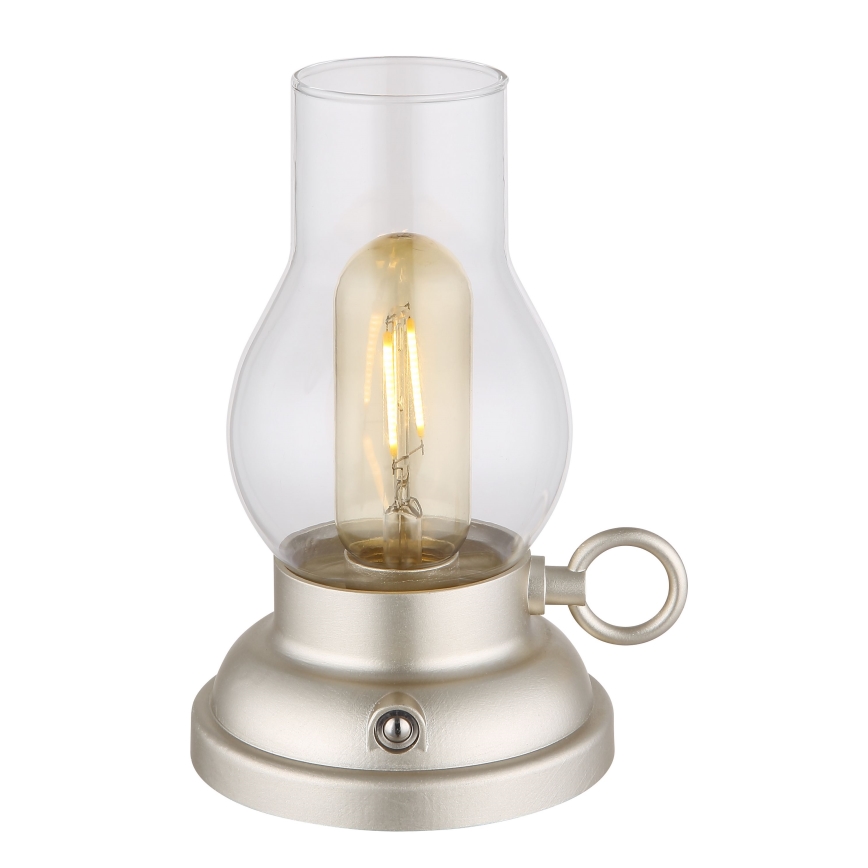 Globo - LED dimmbare wiederaufladbare Touch-Tischlampe LED/1W/3,7V 1200 mAh mattchrom