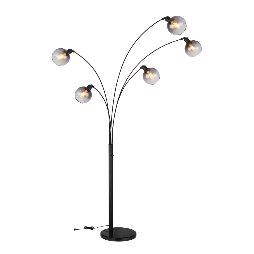 Globo - Stehleuchte 5xE27/40W/230V rauchig