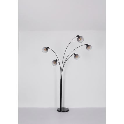 Globo - Stehleuchte 5xE27/40W/230V rauchig