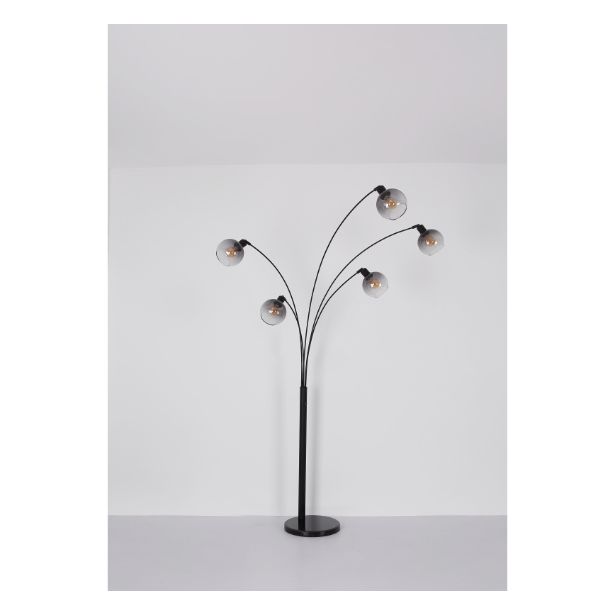 Globo - Stehleuchte 5xE27/40W/230V rauchig
