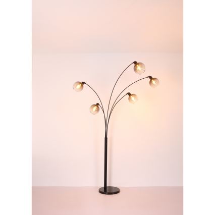 Globo - Stehleuchte 5xE27/40W/230V rauchig