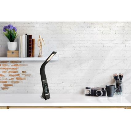 Globo - LED dimmbare Touch-Tischlampe mit Display LED/6,5W/230V 3000/4500/5800K schwarz