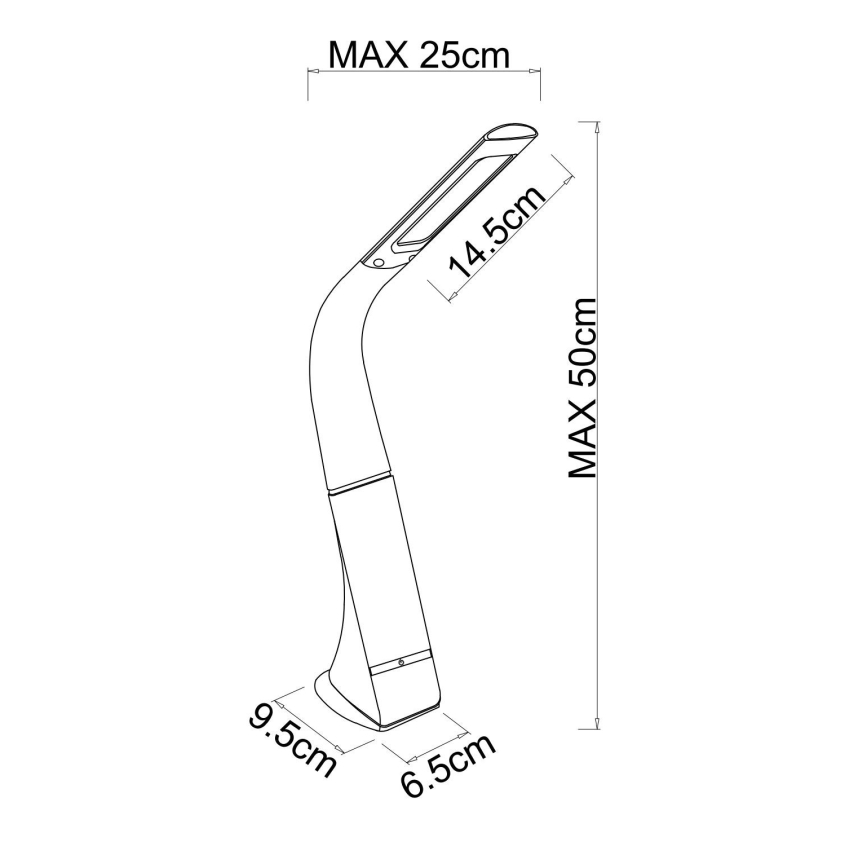 Globo - dimmbare Touch-Tischlampe, wiederaufladbar, LED/5W/5V 2200 mAh