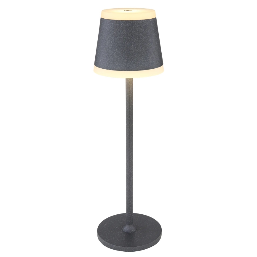 Globo - Dimm- und aufladbare LED-Tischleuchte mit Touch-Funktion LED/4,6W/3,7V 3000K 1800mAh grau IP54