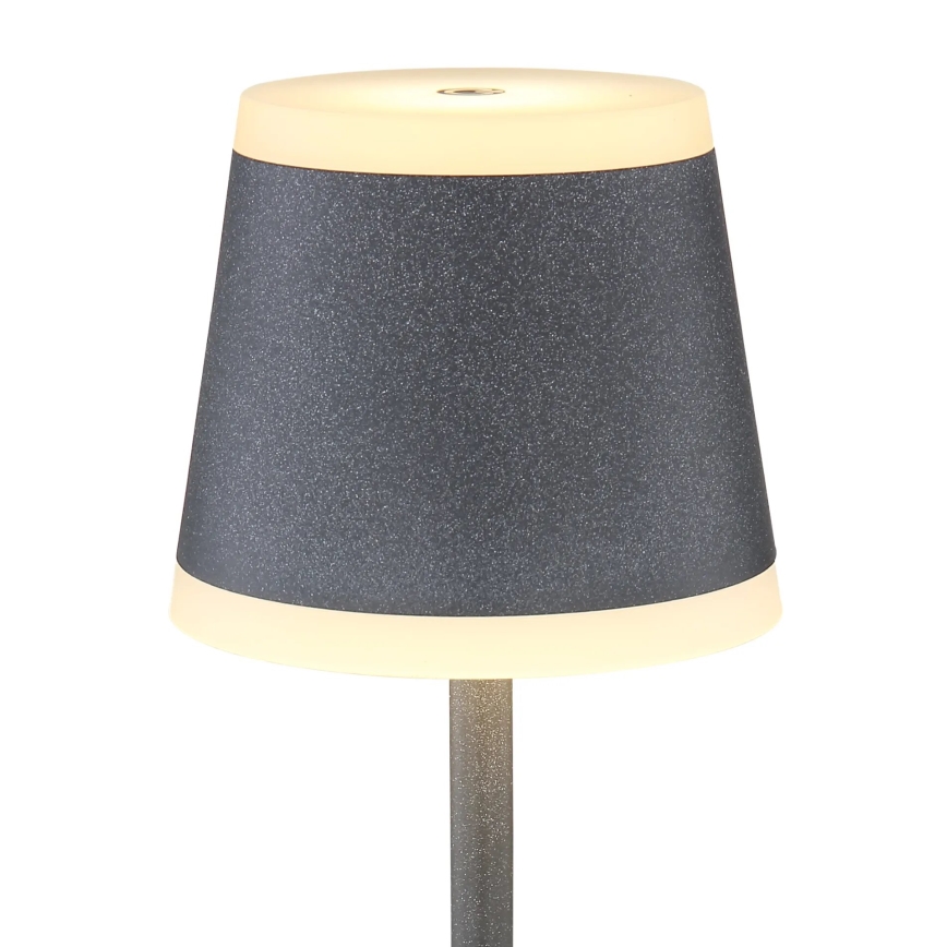 Globo - Dimm- und aufladbare LED-Tischleuchte mit Touch-Funktion LED/4,6W/3,7V 3000K 1800mAh grau IP54