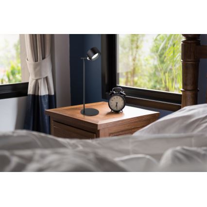 Globo - Dimmbare LED-Tischleuchte mit Touch-Funktion 4in1 LED/4W/5V 3000/4000/5000K 1200 mAh schwarz