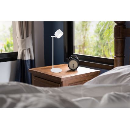 Globo - Dimmbare LED-Tischleuchte mit Touch-Funktion 4in1 LED/4W/5V 3000/4000/5000K 1200 mAh weiß