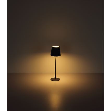 Globo - Dimmbare LED-Outdoor-Leuchte mit Touch-Funktion LED/3W/3,7V IP44 1800mAh + USB schwarz