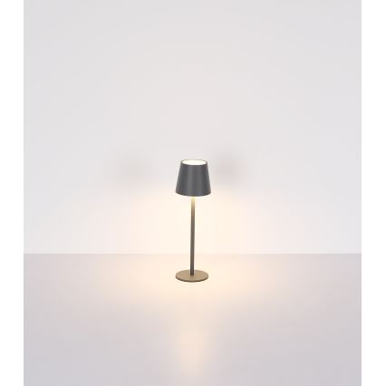 Globo - Dimmbare LED-Outdoor-Leuchte mit Touch-Funktion LED/3W/3,7V IP44 1800mAh + USB schwarz