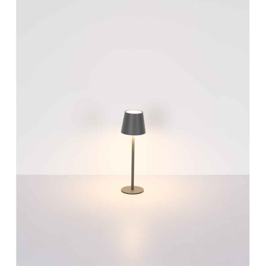 Globo - Dimmbare LED-Outdoor-Leuchte mit Touch-Funktion LED/3W/3,7V IP44 1800mAh + USB schwarz