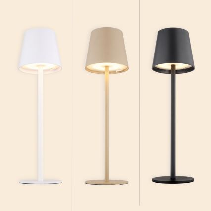 Globo - Dimmbare LED-Outdoor-Leuchte mit Touch-Funktion LED/3W/3,7V IP44 1800mAh + USB schwarz