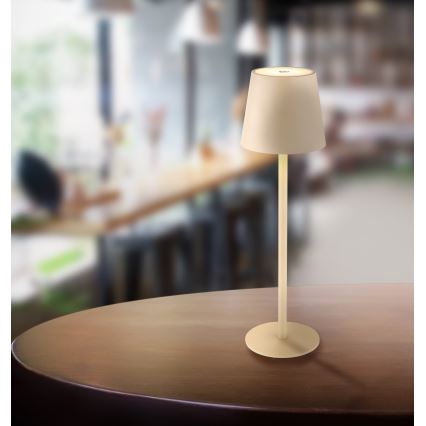 Globo - Dimmbare LED-Outdoor-Leuchte mit Touch-Funktion LED/3W/3,7V IP44 1800 mAh USB beige