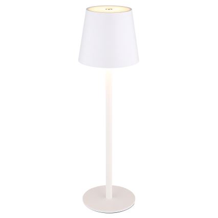 Globo - Dimmbare LED-Outdoor-Leuchte mit Touch-Funktion LED/3W/3,7V IP44 1800 mAh USB weiß