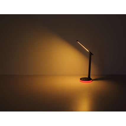 Globo - LED RGBW dimmbare Touch-Tischlampe LED/5W/230V + LED/2W 2700K/4000K/6500K schwarz