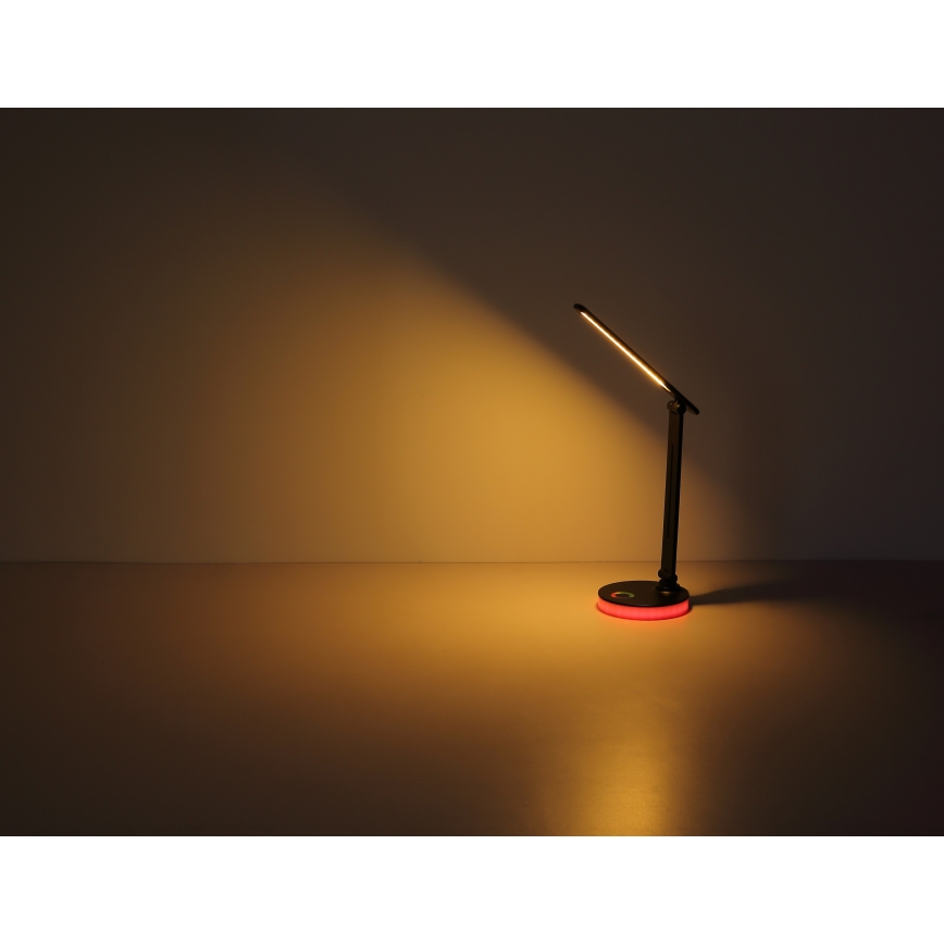 Globo - LED RGBW dimmbare Touch-Tischlampe LED/5W/230V + LED/2W 2700K/4000K/6500K schwarz