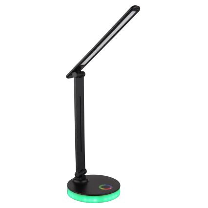 Globo - LED RGBW dimmbare Touch-Tischlampe LED/5W/230V + LED/2W 2700K/4000K/6500K schwarz