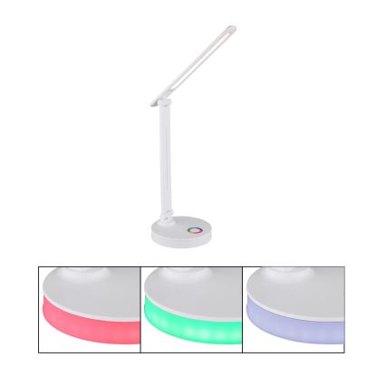 Globo - Dimmbare LED-RGBW-Tischleuchte mit Touch-Funktion LED/5W/230V + LED/2W 2700K/4000K/6500K weiß