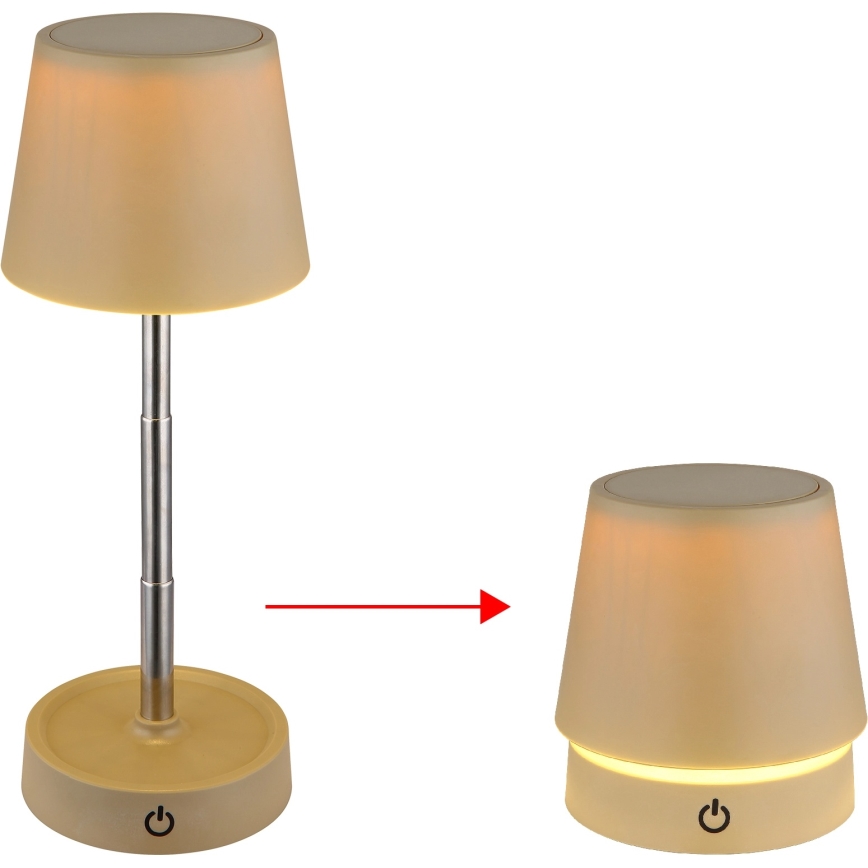 Globo - LED-dimmbare Touch-Akku-Tischlampe LED/1,2W/3V 1200 mAh