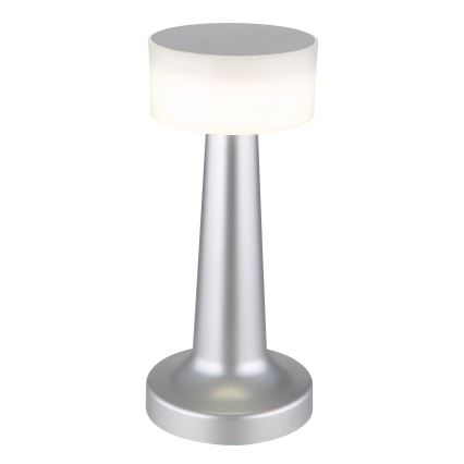 Globo - Dimmbare LED-Tischleuchte mit Touch-Funktion LED/1W/3,7V 2700K/4000K/6500K 800 mAh USB matt Chrom