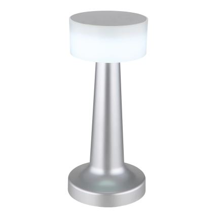 Globo - Dimmbare LED-Tischleuchte mit Touch-Funktion LED/1W/3,7V 2700K/4000K/6500K 800 mAh USB matt Chrom