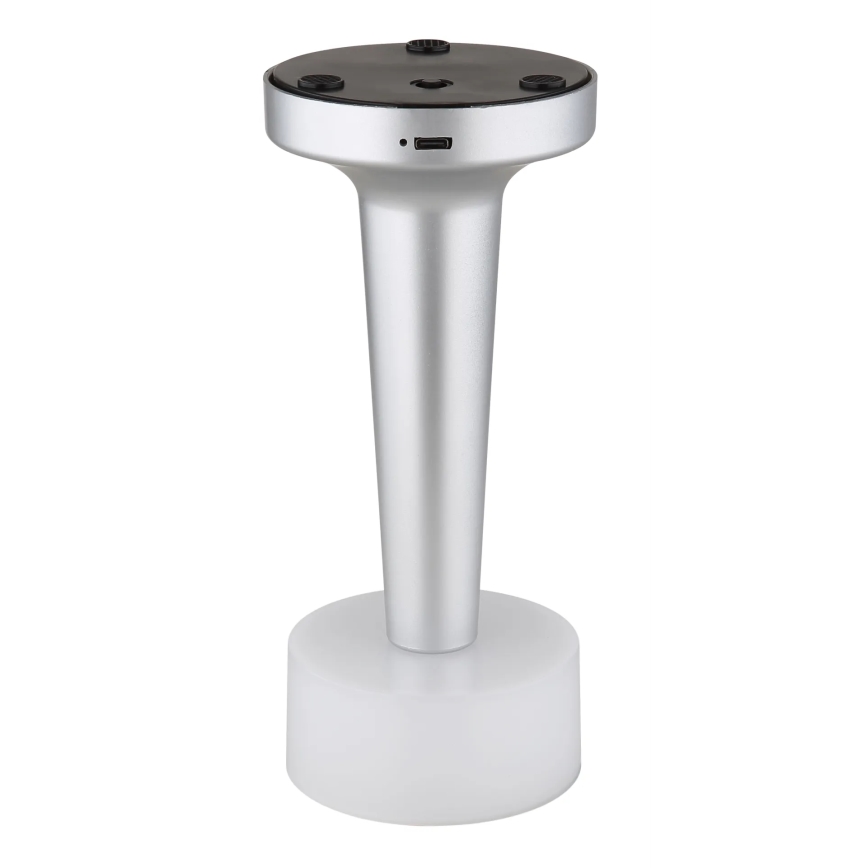 Globo - Dimmbare LED-Tischleuchte mit Touch-Funktion LED/1W/3,7V 2700K/4000K/6500K 800 mAh USB matt Chrom