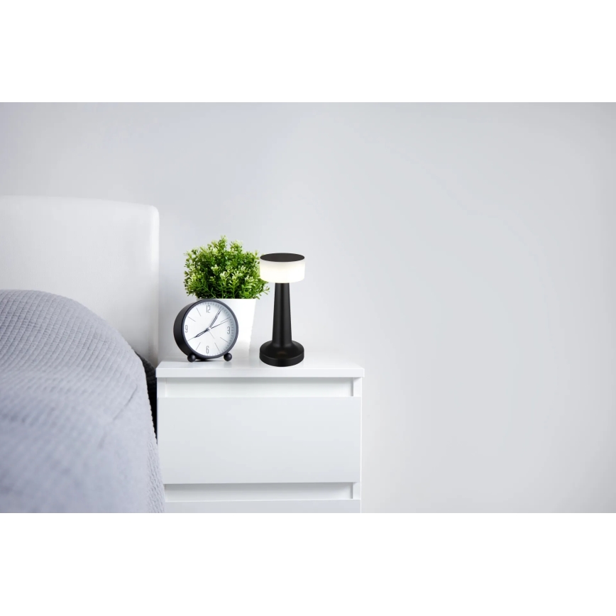 Globo - LED dimmbare Touch-Tischlampe LED/1W/3,7V 2700K/4000K/6500K 800 mAh USB schwarz