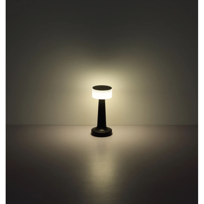 Globo - LED dimmbare Touch-Tischlampe LED/1W/3,7V 2700K/4000K/6500K 800 mAh USB schwarz