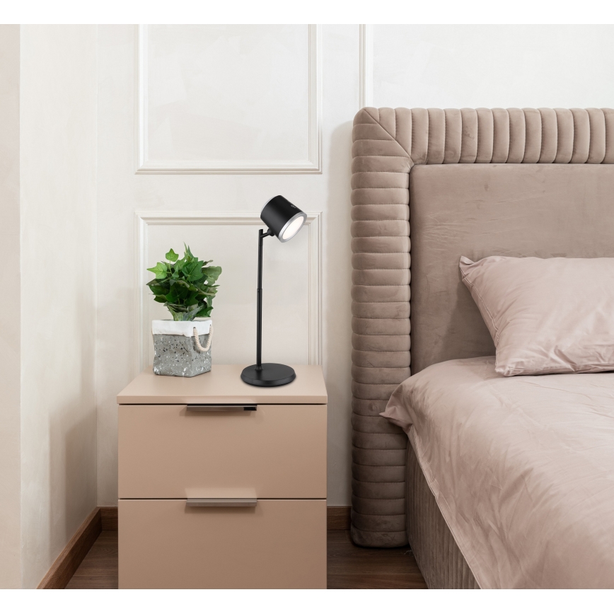 Globo - LED dimmbare Touch-Tischlampe 4in1 LED/6W/3,7V 3000K/4000K/6500K 1500 mAh USB schwarz