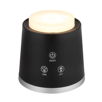 Globo - LED dimmbare Touch-Tischlampe 4in1 LED/6W/3,7V 3000K/4000K/6500K 1500 mAh USB schwarz