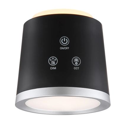 Globo - LED dimmbare Touch-Tischlampe 4in1 LED/6W/3,7V 3000K/4000K/6500K 1500 mAh USB schwarz