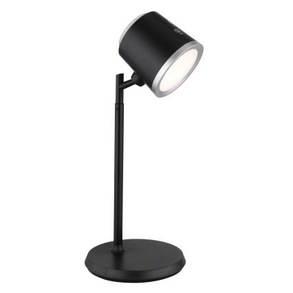 Globo - Dimmbare LED-Tischleuchte mit Touch-Funktion 4in1 LED/6W/3,7V 3000K/4000K/6500K 1500 mAh USB schwarz