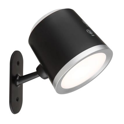 Globo - Dimmbare LED-Tischleuchte mit Touch-Funktion 4in1 LED/6W/3,7V 3000K/4000K/6500K 1500 mAh USB schwarz