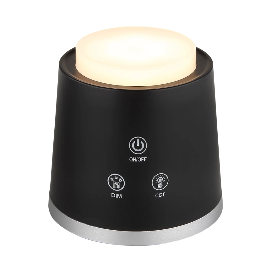 Globo - Dimmbare LED-Tischleuchte mit Touch-Funktion 4in1 LED/6W/3,7V 3000K/4000K/6500K 1500 mAh USB schwarz