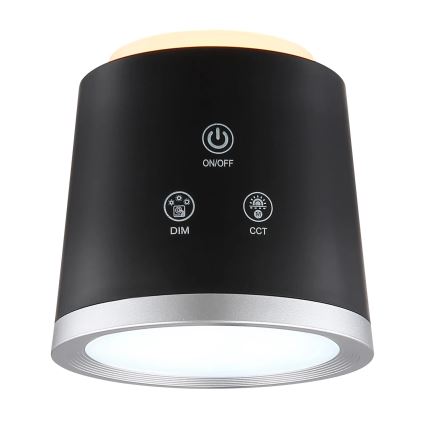 Globo - Dimmbare LED-Tischleuchte mit Touch-Funktion 4in1 LED/6W/3,7V 3000K/4000K/6500K 1500 mAh USB schwarz