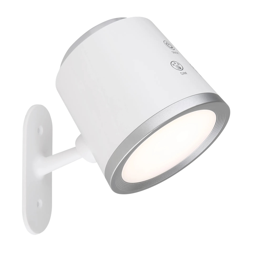 Globo - Dimmbare LED-Tischleuchte mit Touch-Funktion 4in1 LED/6W/3,7V 3000K/4000K/6500K 1500 mAh USB weiß