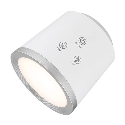 Globo - Dimmbare LED-Tischleuchte mit Touch-Funktion 4in1 LED/6W/3,7V 3000K/4000K/6500K 1500 mAh USB weiß